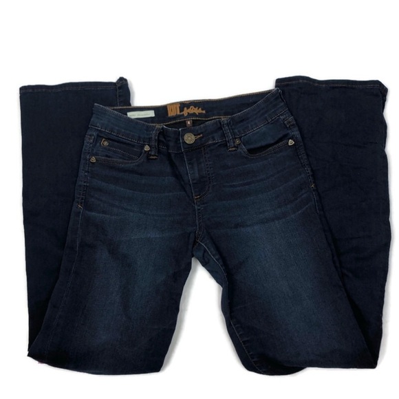 KUT From The Kloth Nicole High Rise Dark Wash Bootcut Blue Denim Jeans - Picture 5 of 12